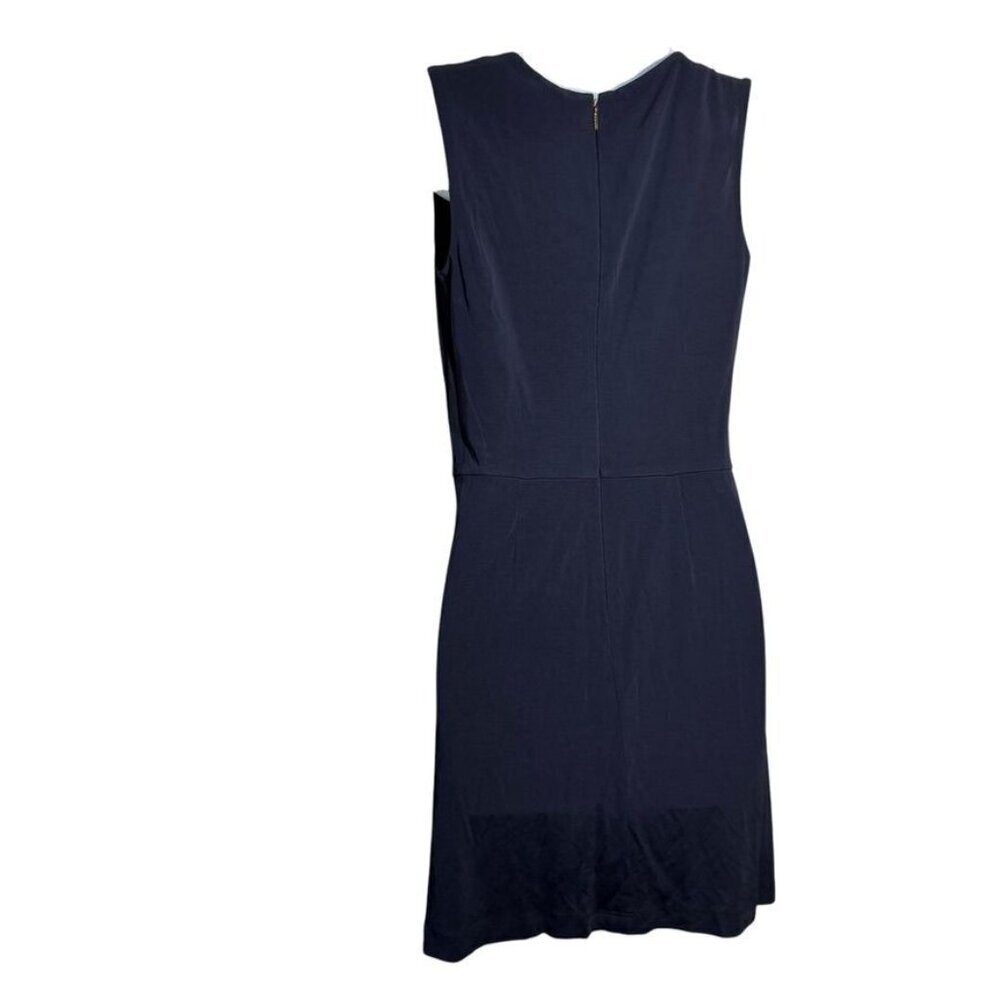 Tory Burch Dress Navy Blue size XS v-neck sleeveless jersey drres - Picture 4 of 9